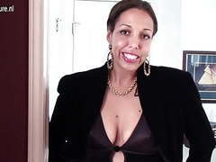 7X3.net presents: Hairy american housewife playing with her bushy pussy