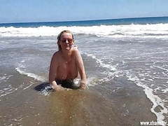 7X3.net presents: The beach whore for everyone on gran canaria uncut