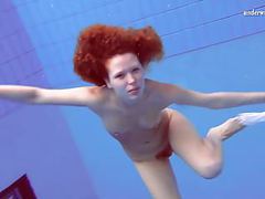 7X3.net presents: Matrosova hot ginger pussy in the pool