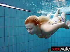 7X3.net presents: Amateur blonde mermaid