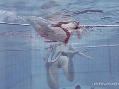 7X3.net presents: Roxalana chech in scuba diving in the pool