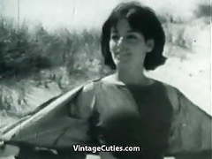 7X3.net presents: Nudist girl's day on a beach (1960s vintage)