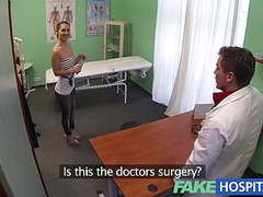 7X3.net presents: Fakehospital sexy british patient swallows doctors advice