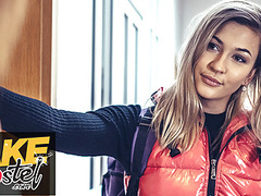 7X3.net presents: Fake hostel hot milf and young lesbian fuck straight teen