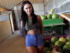 7X3.net presents: Gina ferocious with natural tits and hot ass gets fucked hard, Couple, Hardcore, Brunettes, Long Hair, Latina, MILF, Shorts, Pussy Licking, Blowjob, Big Tits, Natural Tits, Hot Ass