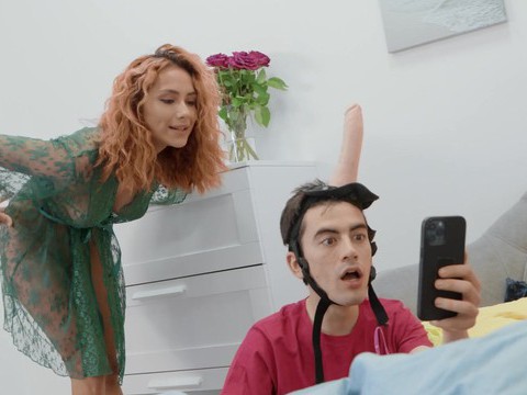 7X3.net presents: Redhead veronica leal moans while being penetrated by her man
