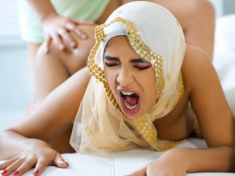 7X3.net presents: Muslim cutie with juicy tits babi star bends over and takes fat cock in her ass - hijab hookup