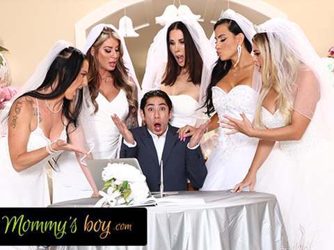 7X3.net presents: Mommy's boy - furious milf brides reverse gangbang hung wedding planner for wedding planning mistake