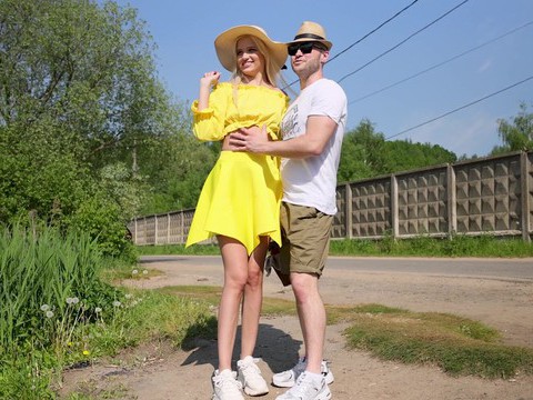 7X3.net presents: Blonde novella night gets fucked from behind in public - hd