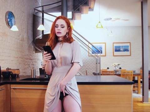7X3.net presents: Redhead ella hughes with hot ass riding a dick in cowgirl
