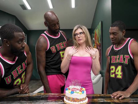 7X3.net presents: Interracial gangbang with a horny blonde babe - cory chase