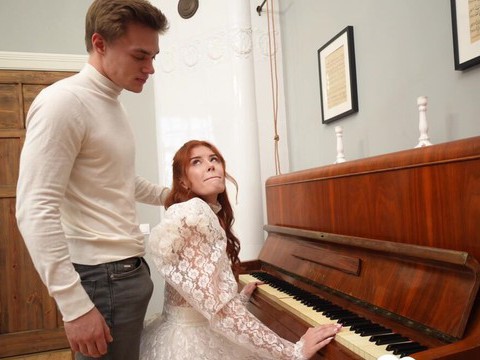 7X3.net presents: Redhead pianist goes nuts for my hard dick after practice