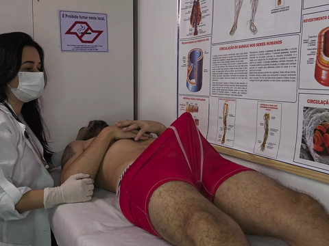 7X3.net presents: Nurse gets excited by patient's erection