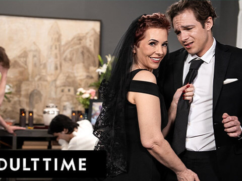 7X3.net presents: Adult time - horny tattooed gilf ruby lynne caught fucking big dick stud during her hubby's funeral!
