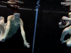7X3.net presents: Skinny teens swim in the deep pool naked