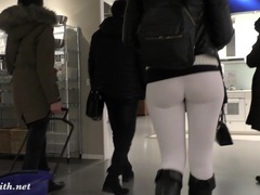 7X3.net presents: Jeny smith  camel toe white leggings
