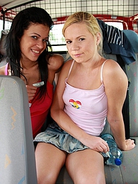 7X3.net presents: Naughty young Ellis and her hot friend share a hard cock