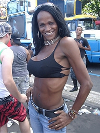 7X3.net presents: Nikki With The Trannies On The Streets Of Rio de Janeiro