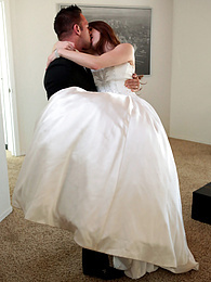 7X3.net presents: Bride with big fake tits Veronica Vain gets her trimmed pussy nailed deep
