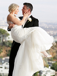 7X3.net presents: Hot blonde Anikka Albrite consummates her marriage vows after getting married
