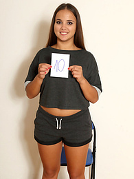 7X3.net presents: Dark-Haired hungarian covergirl Olivia Nice takes off her clothes during a solo shoot