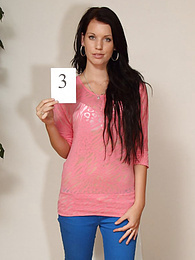 7X3.net presents: Intriguing teen Angela A gets naked in a casting and shows her hot ass and pussy